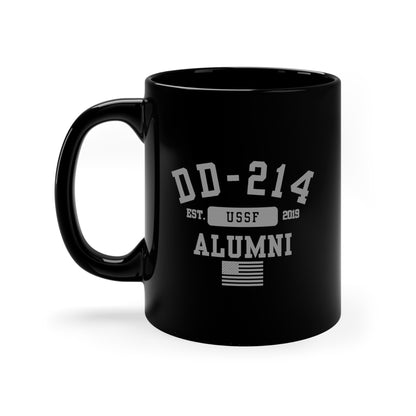 DD-214 Alumni (USSF) - 11oz Black Mug - Premium Mug from Printify - Just $19.97! Shop now at Grizzly Creek Apparel