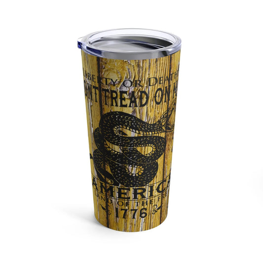 Liberty or Death Don't Tread on Me 20oz Tumbler - Premium Mug from Printify - Just $29.97! Shop now at Grizzly Creek Apparel